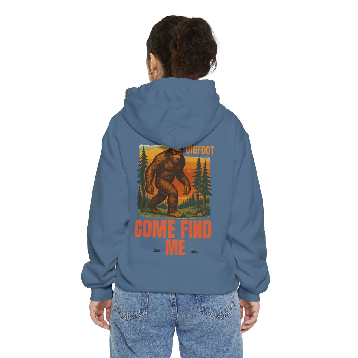 Bigfoot Come Find Me Hoodie | Unisex Garment-Dyed, Fun Wilderness Apparel, Unique Gift for Adventure Lovers, Ideal for Outdoor [...]