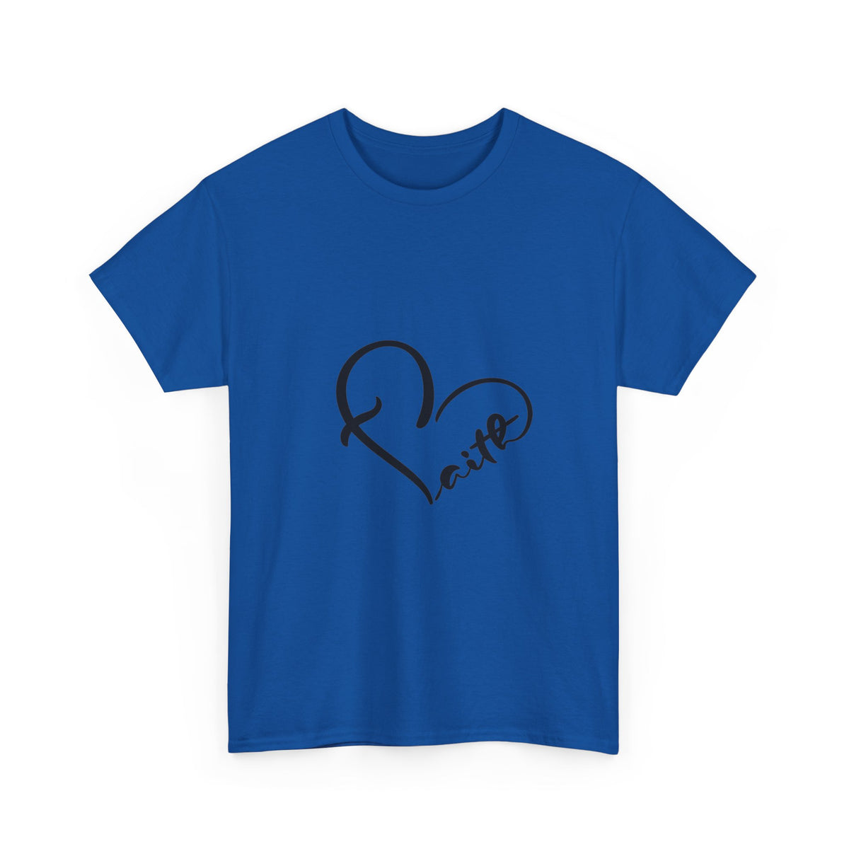 Unisex Heavy Cotton Tee - Stylish Heart Design for Love Enthusiasts