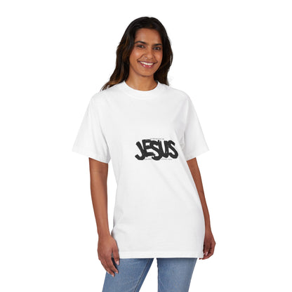 Unisex Jesus Graphic Drop-Shoulder T-Shirt for Casual Style