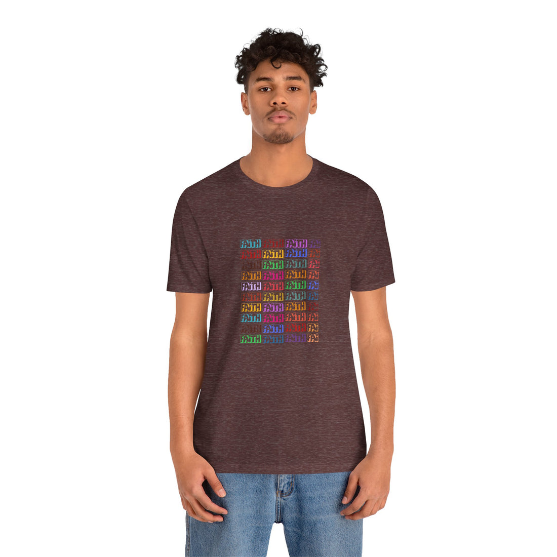 Colorful Textured Unisex Jersey Tee - Trendy Casual Wear