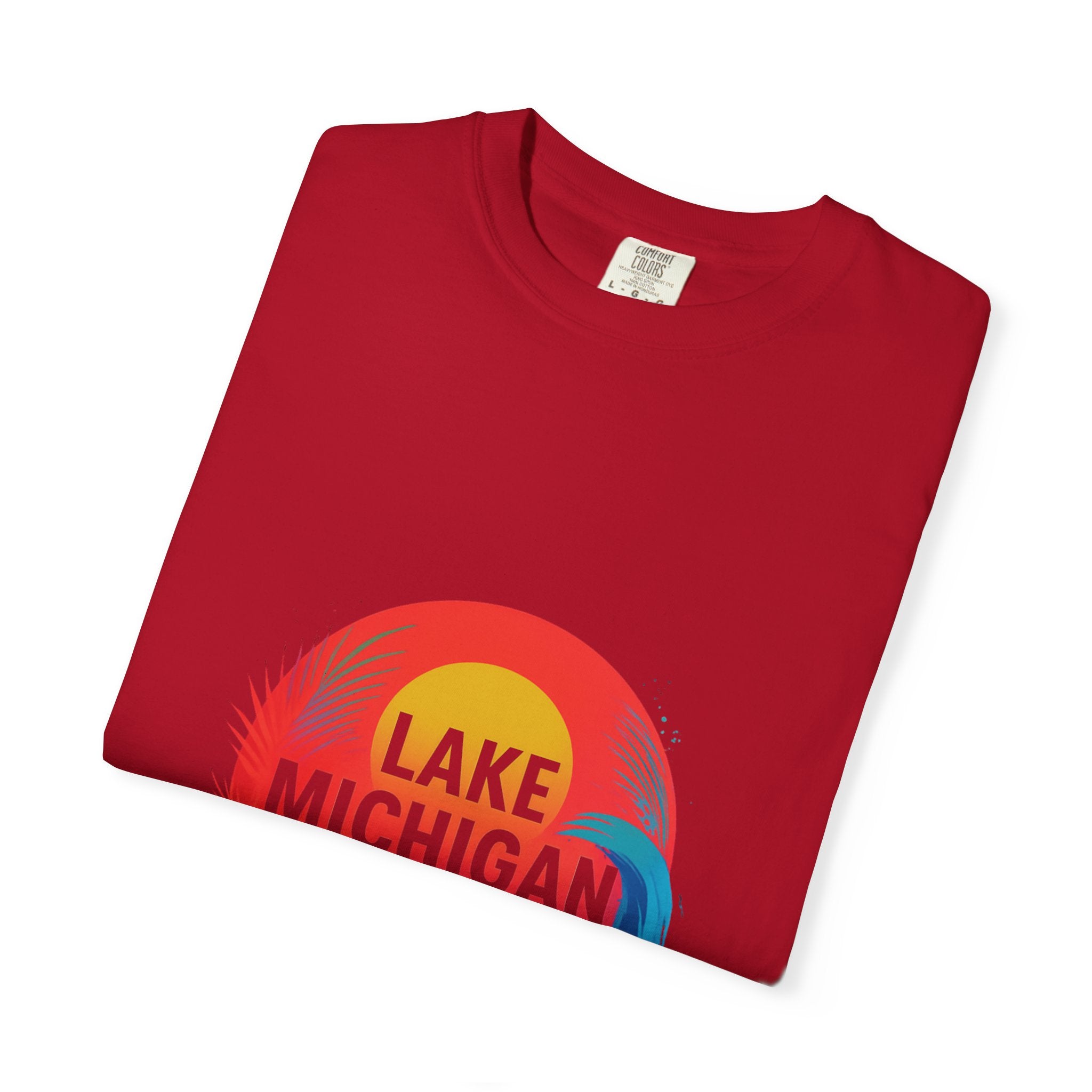Lake Michigan Graphic T-Shirt, Unisex Summer Tee, Casual Beachwear, Great for Vacations, Lakeside Living, Gift for Travelers