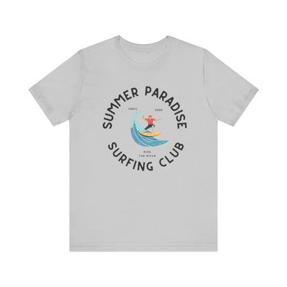 Unisex Graphic Tee - Paradise Club Printed Eco-Friendly Jersey T-Shirt