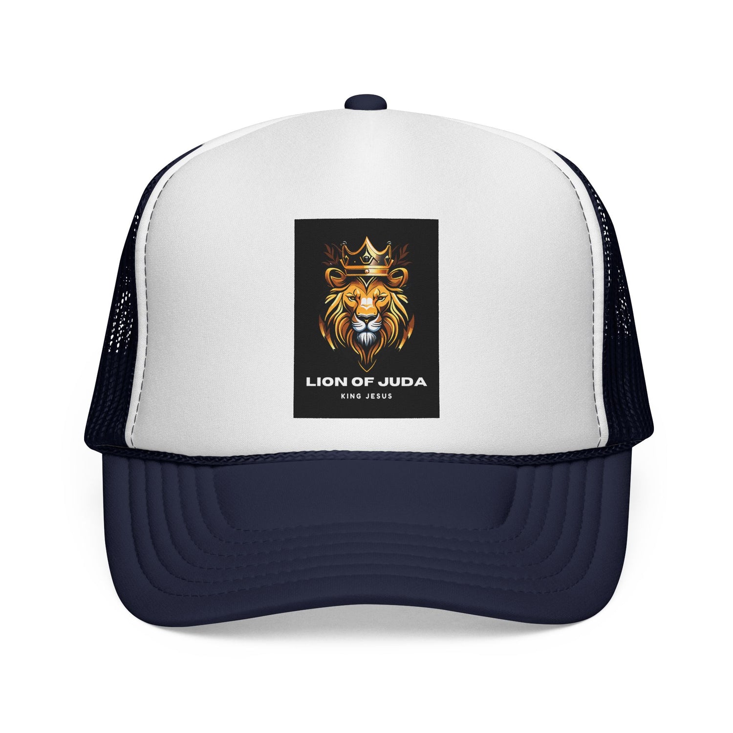Lion of Judah Trucker Cap, Faith-Based Snapback Hat, Christian Gift, Casual Style, Outdoor Adventure, King Jesus Apparel