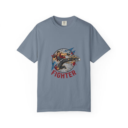 Vintage Fighter Plane illustration T-shirt | Retro Aviator Design