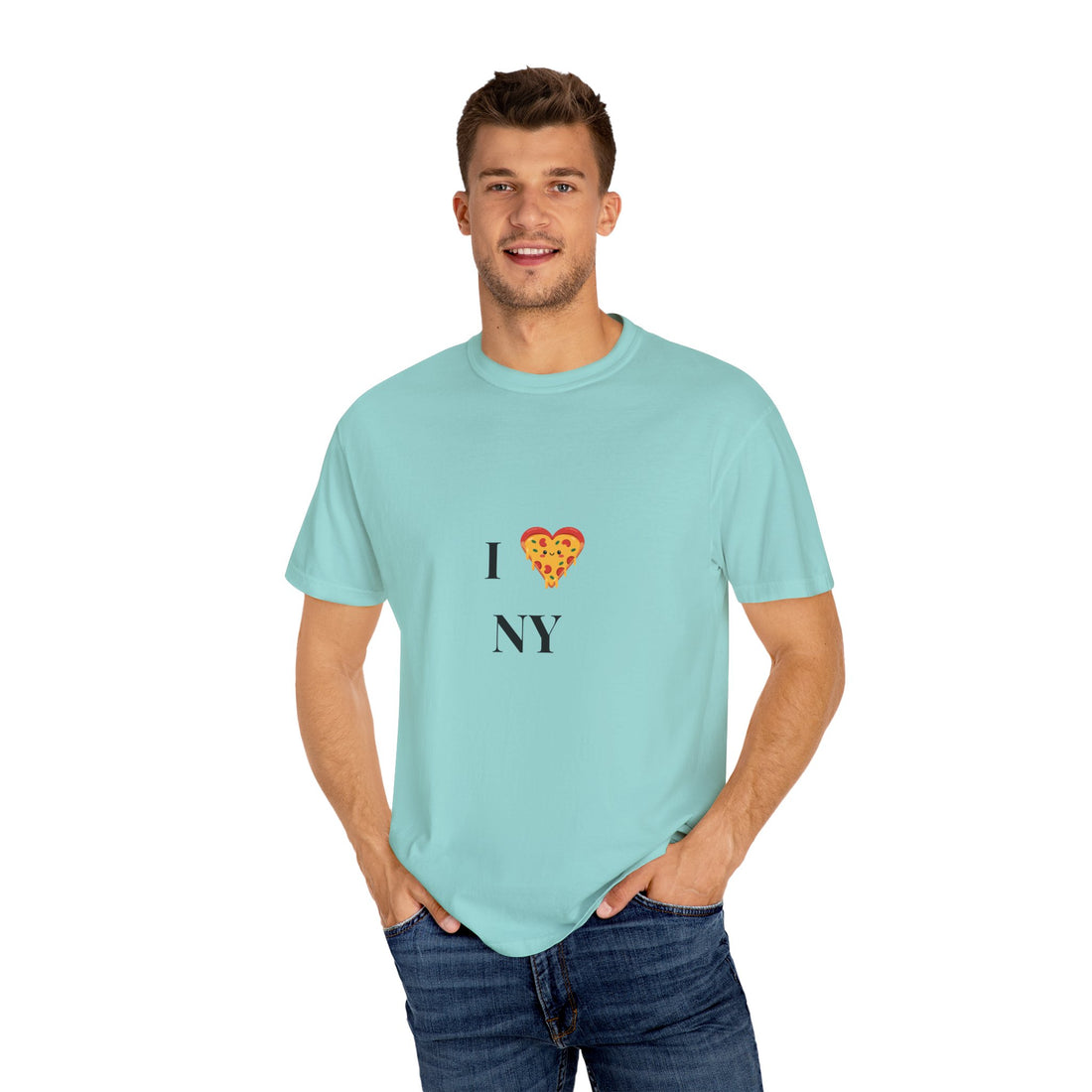 I ❤️ NY Pizza Unisex Garment-Dyed T-Shirt | Perfect for Food Lovers &amp; NYC Enthusiasts