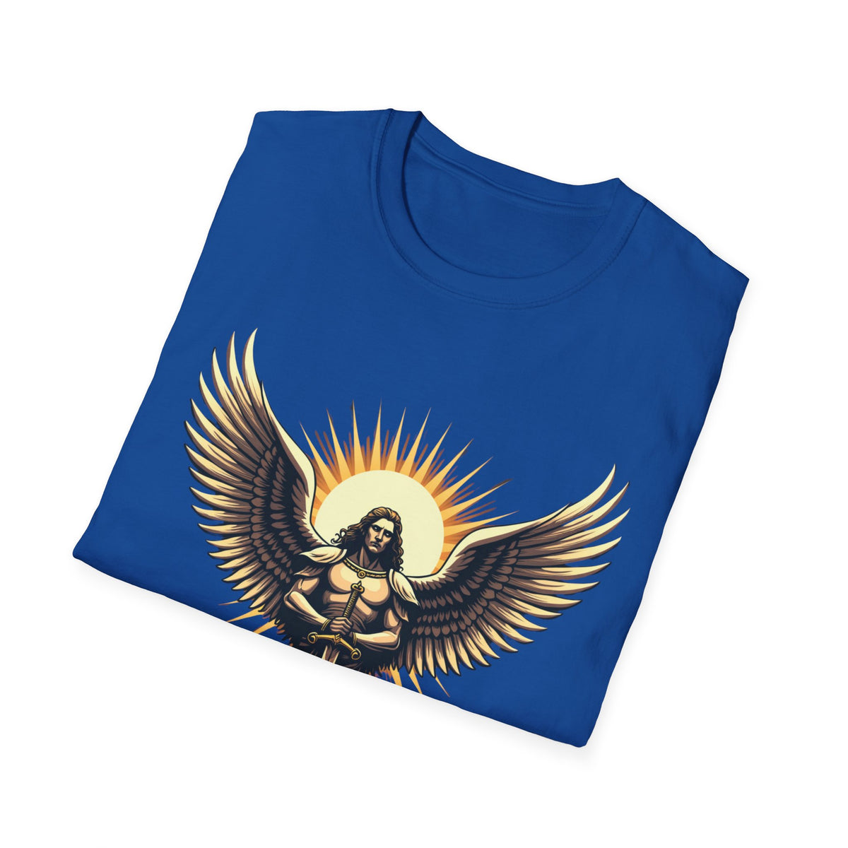 Archangel Michael Unisex Softstyle T-Shirt - Inspirational Divine Design