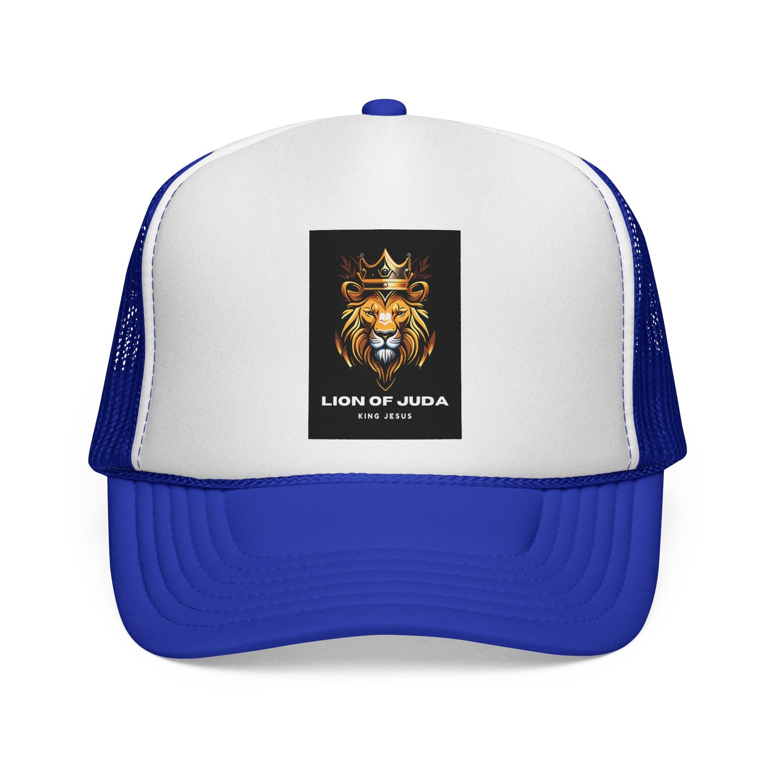 Lion of Judah Trucker Cap, Faith-Based Snapback Hat, Christian Gift, Casual Style, Outdoor Adventure, King Jesus Apparel