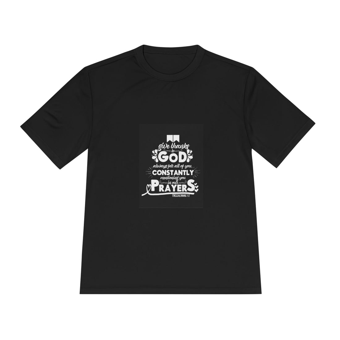 Inspirational Prayer Tee - Unisex Moisture Wicking T-Shirt, God Tees, Faith