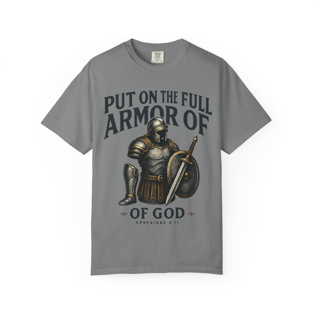 Armor of God T-Shirt — "Put On The Full Armor of God" Christian Faith Tee