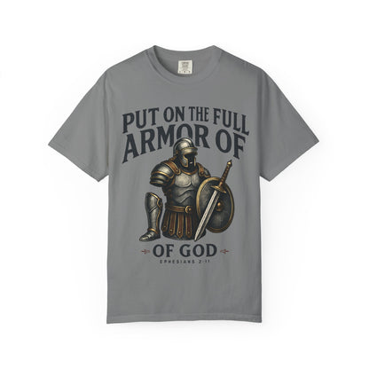 Armor of God T-Shirt — "Put On The Full Armor of God" Christian Faith Tee