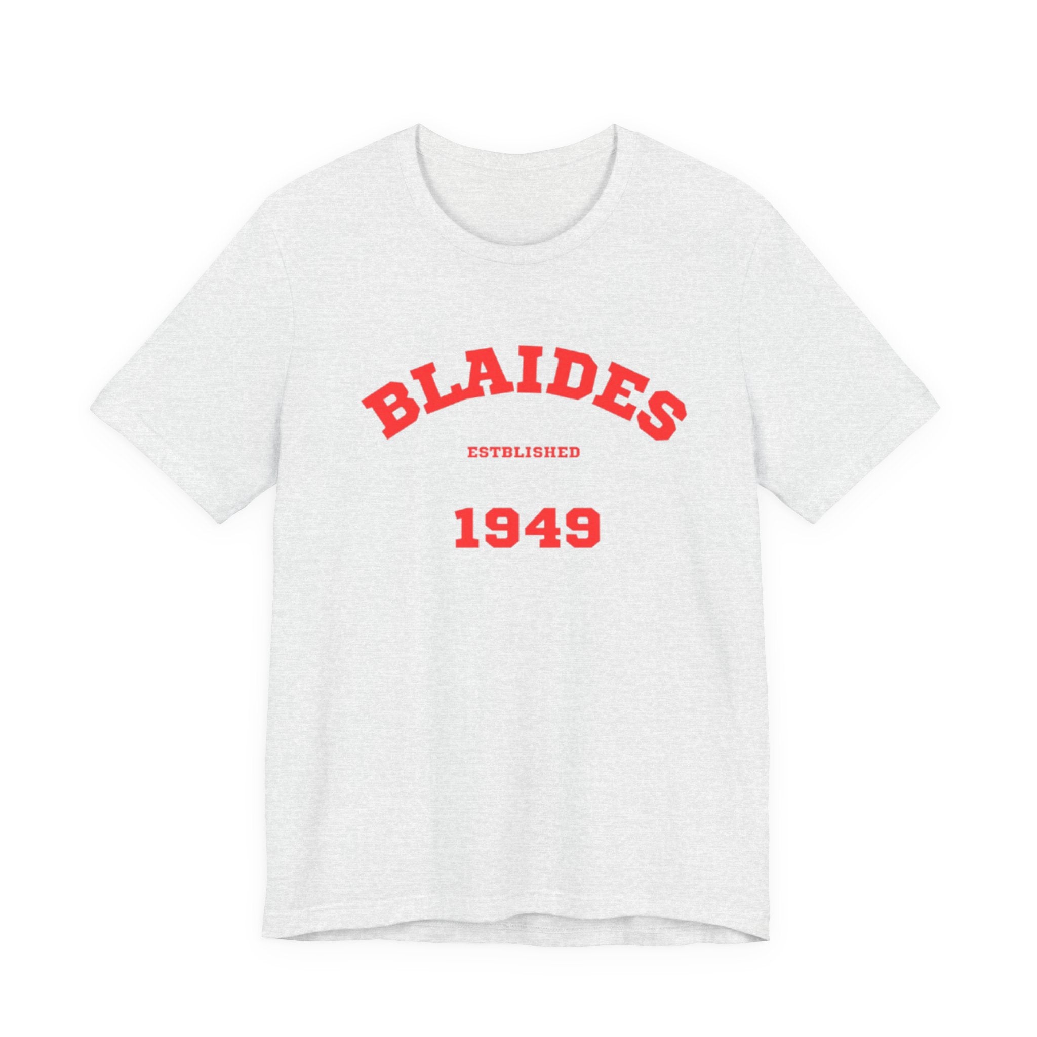 Unisex Graphic Tee - Eco-Friendly Unisex Jersey T-Shirt - Comfortable Casual Wear Tee - Blaides 1949 Printed Tee - Gift