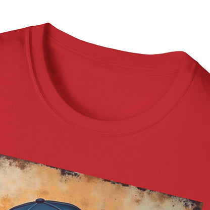 Detroit D Skyline Tee — Vintage D Logo with Cap Graphic