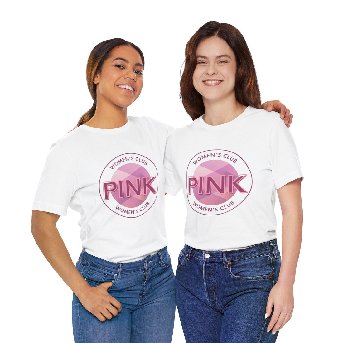 Unisex Graphic Tee - Pink Woman Club Printed Eco-Friendly Jersey 