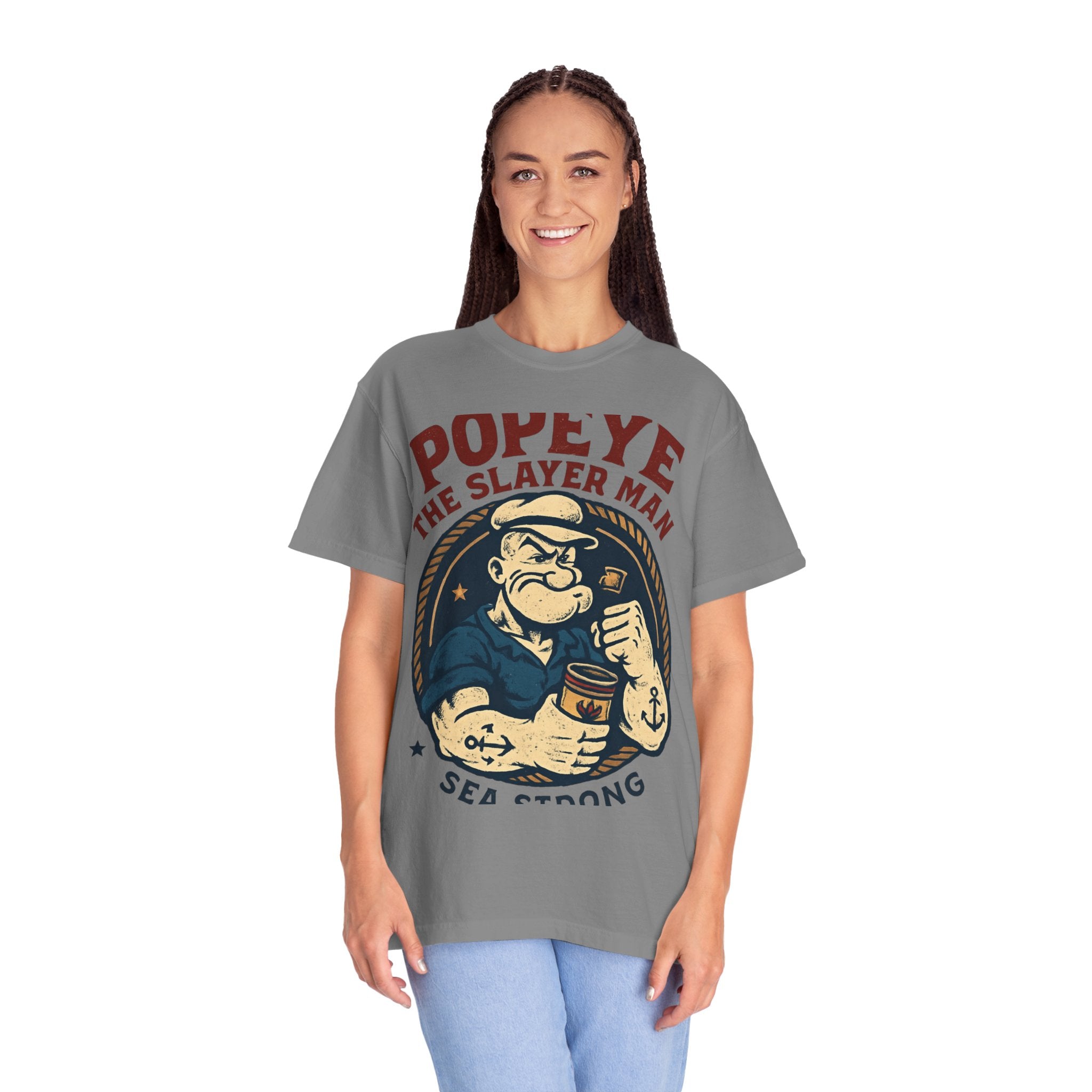 Popeye The Slayer Man graphic T-Shirt | Vintage Sailor Illustration