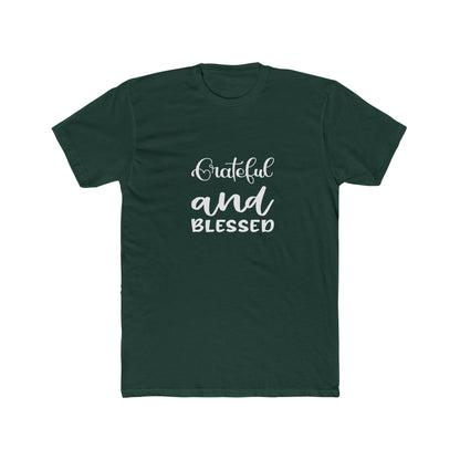 Grateful and Blessed Unisex Cotton Crew Tee