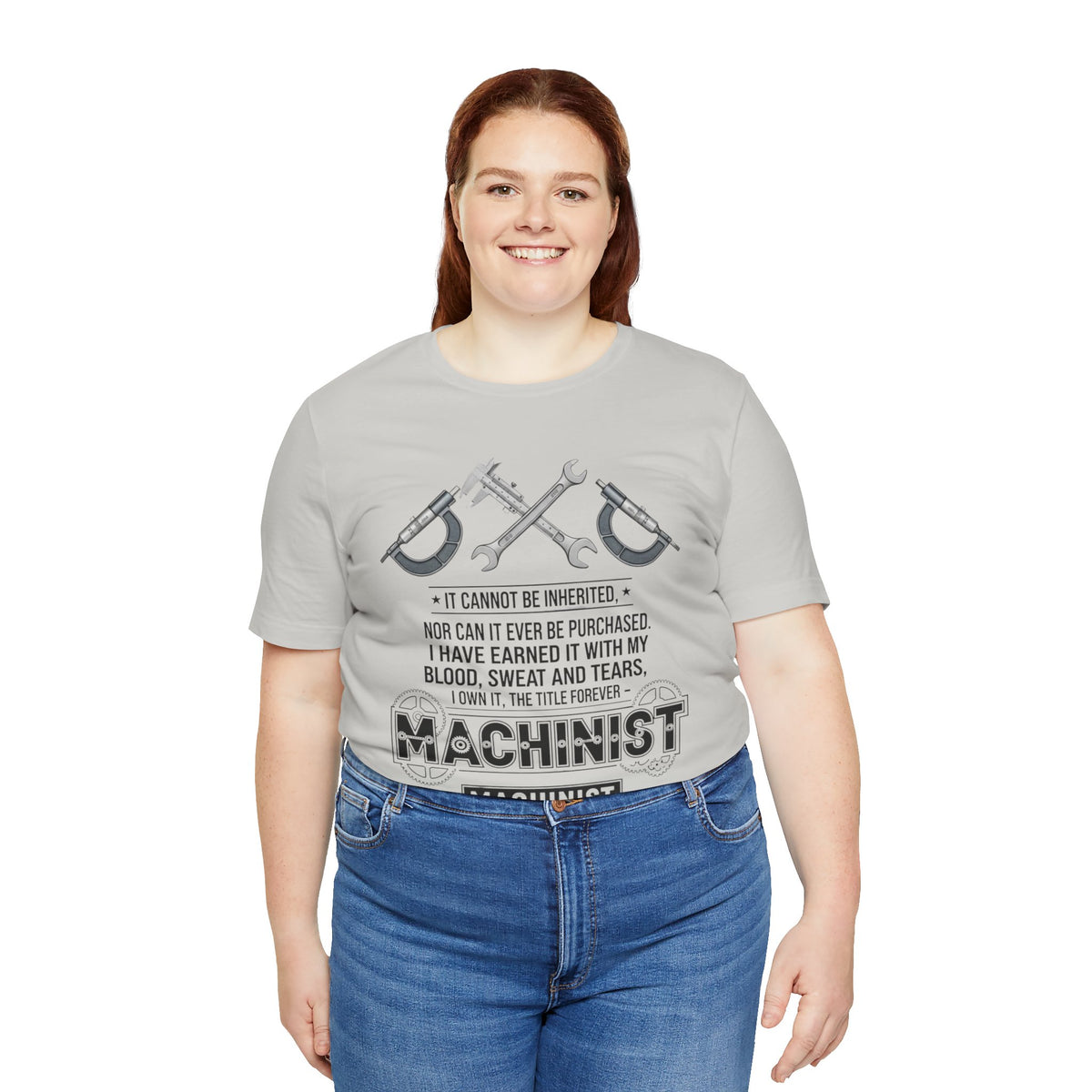 Machinist  T-Shirt — "I Cannot Be Inherited" Workwear Tee