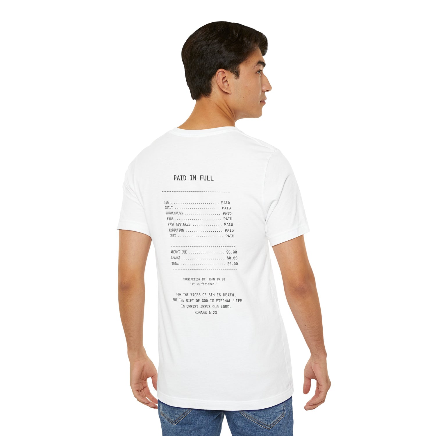 Paid in Full Unisex Jersey Tee - Inspirational Short Sleeve Shirt