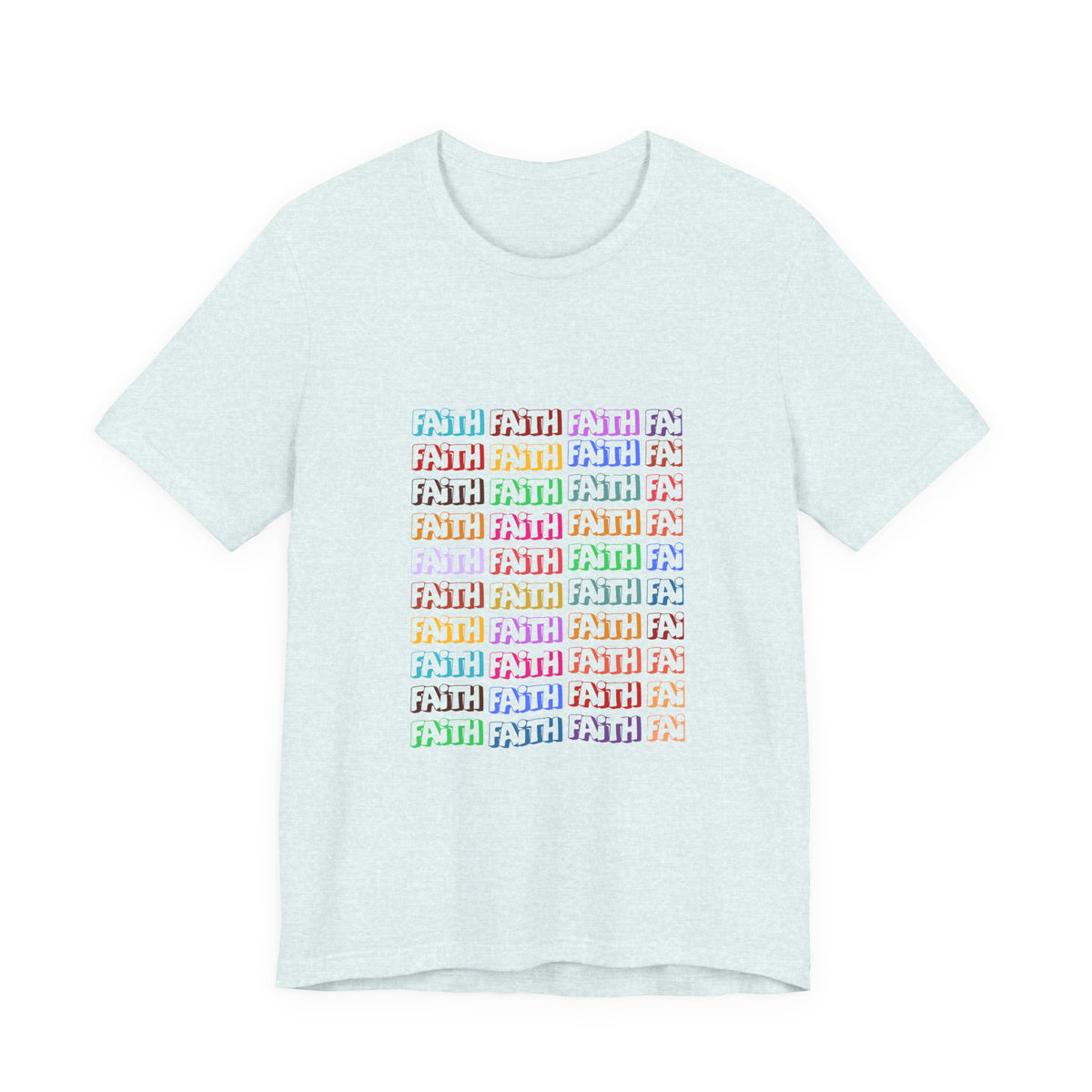 Colorful Textured Unisex Jersey Tee - Trendy Casual Wear