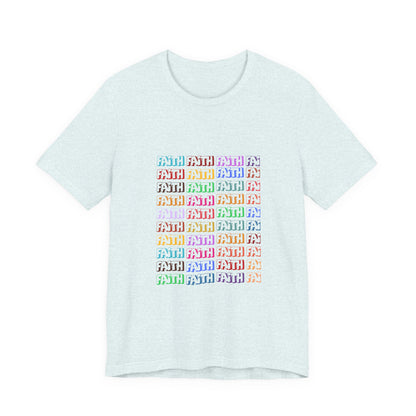 Colorful Textured Unisex Jersey Tee - Trendy Casual Wear