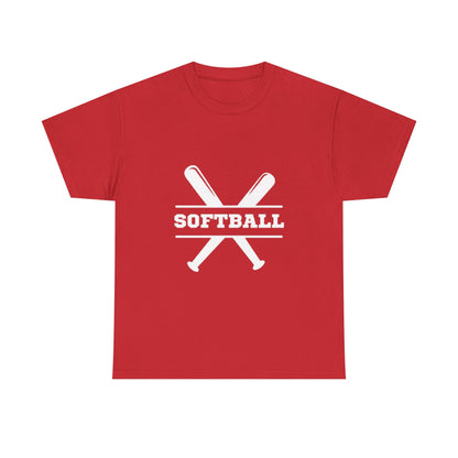 Unisex Heavy Cotton Tee - SoftBall Printed  T-Shirt - Comfortable Casual Wear Tee - Unique Graphic Tee - Gift