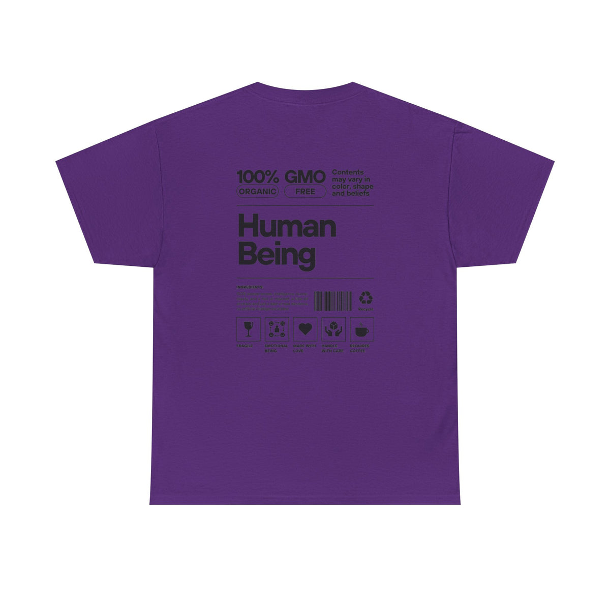Human Being T-Shirt — 100% Organic Style Graphic Tee