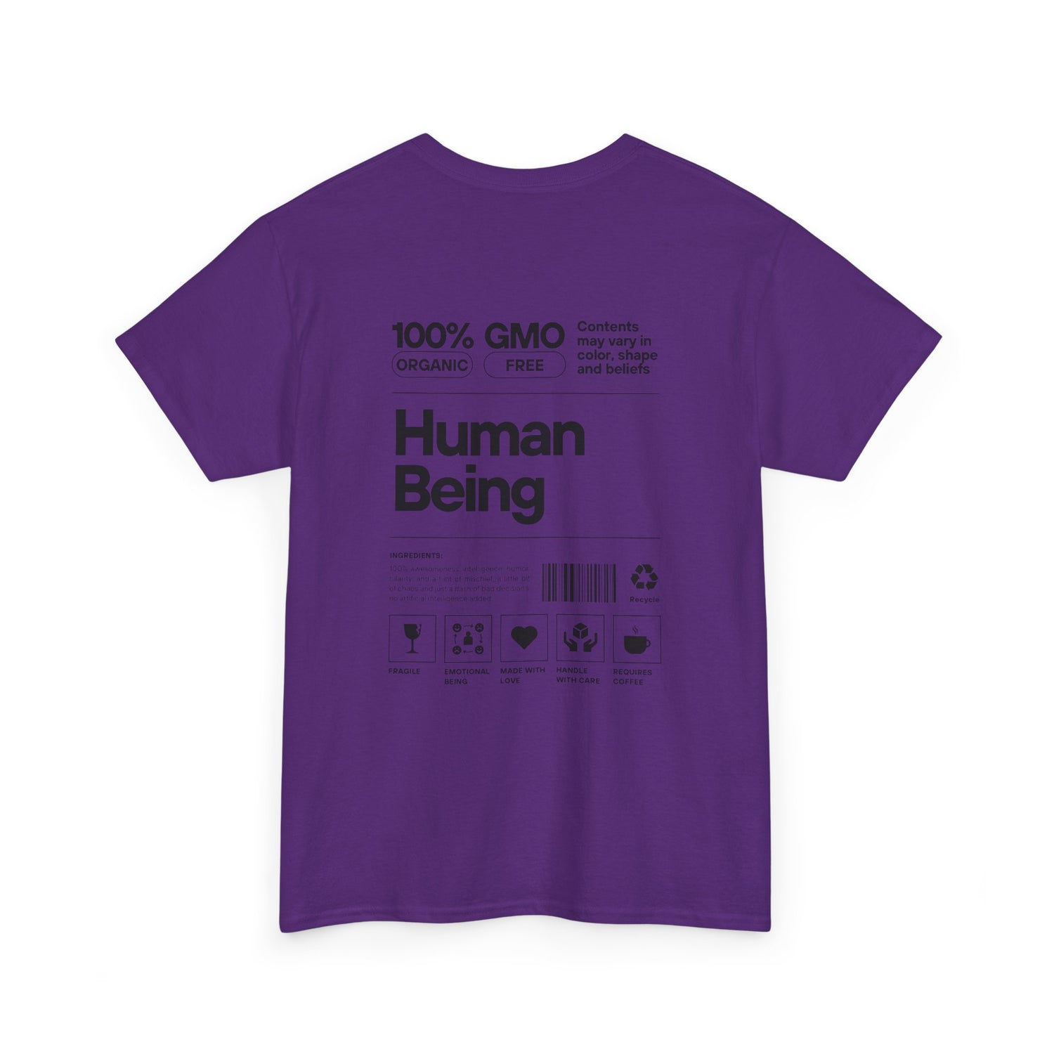 Human Being T-Shirt — 100% Organic Style Graphic Tee