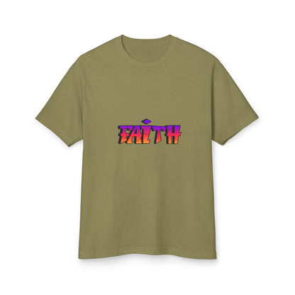 Faith Graphic Tee - Unisex Garment-Dyed Heavyweight Cotton T-Shirt