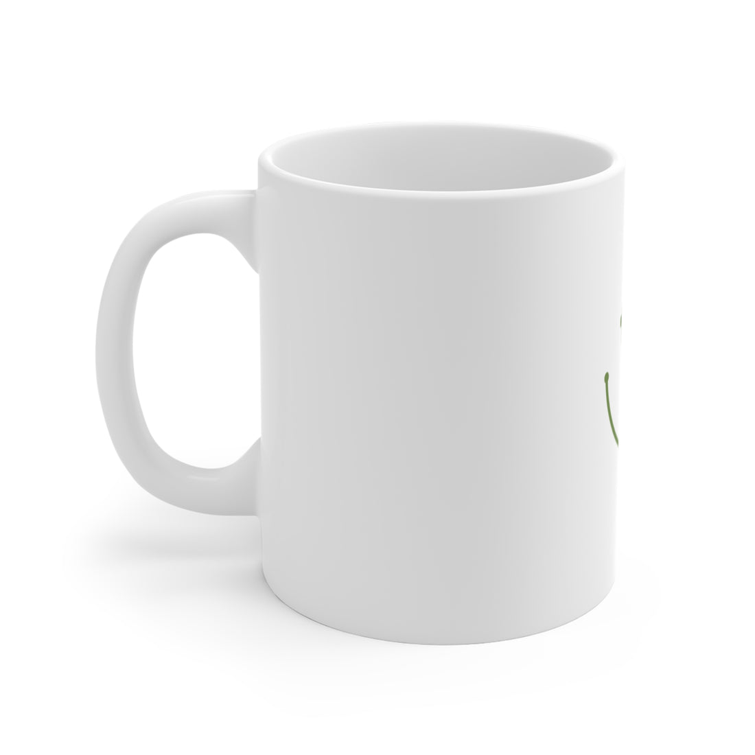 11oz Smile Mug with Heart &amp; Cross Design - Perfect for Positive Vibes and Gift Giving