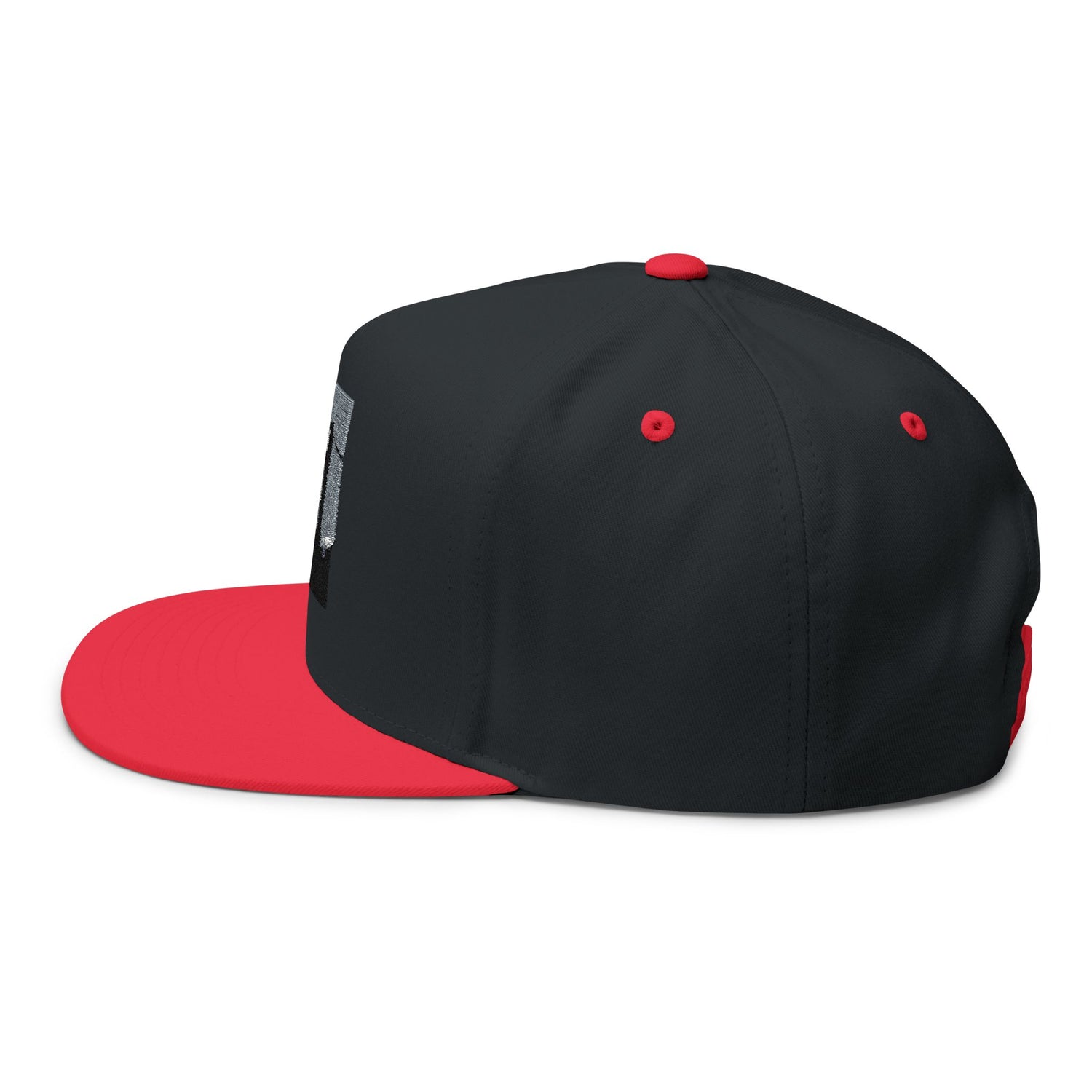 Flat Bill Cap — Embroidered Flat-Brim Hat