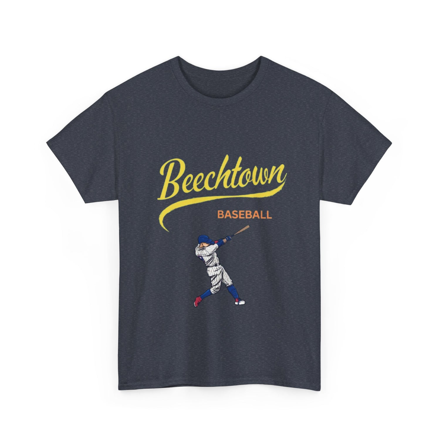 Unisex Heavy Cotton Tee - Beachtown Printed  T-Shirt - Comfortable Casual Wear Tee - Unique Graphic Tee - Gift