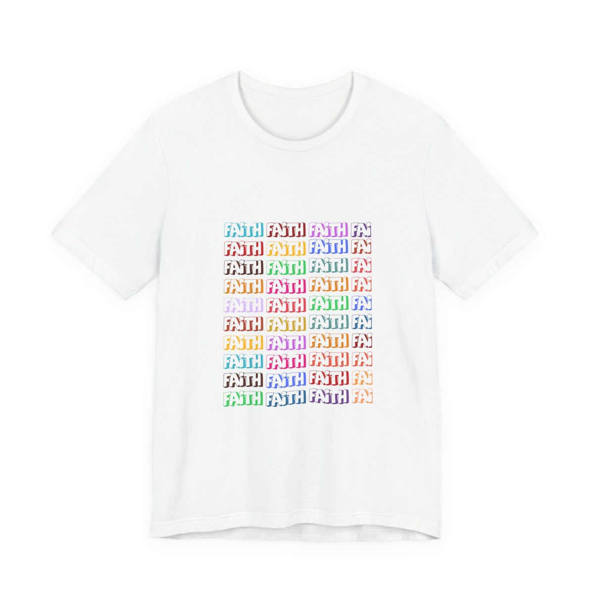 Colorful Textured Unisex Jersey Tee - Trendy Casual Wear