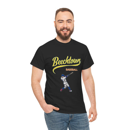 Unisex Heavy Cotton Tee - Beachtown Printed  T-Shirt - Comfortable Casual Wear Tee - Unique Graphic Tee - Gift