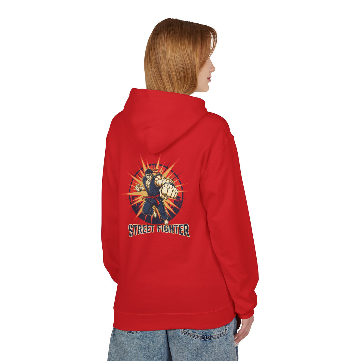 Street Fighter Fist Hoodie | Retro Arcade Fighter Design