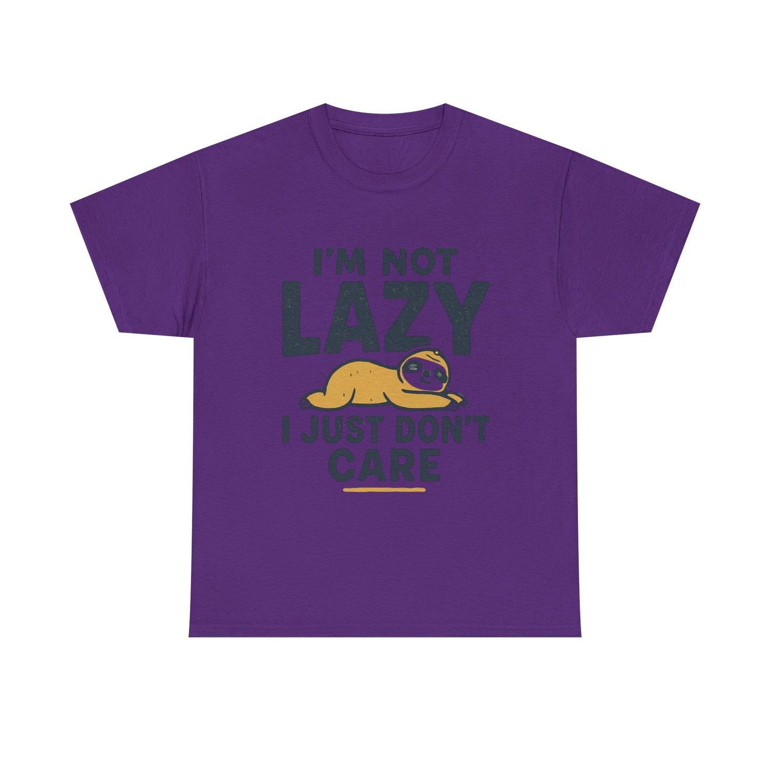 Lazy Sloth Unisex Tee, Funny Graphic T-Shirt, Perfect for Relaxation, Gifts for Friends, Cute Sloth Apparel