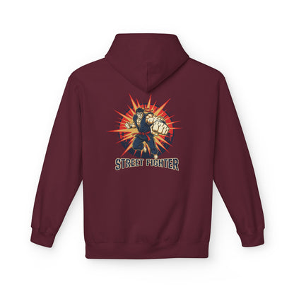 Street Fighter Fist Hoodie | Retro Arcade Fighter Design