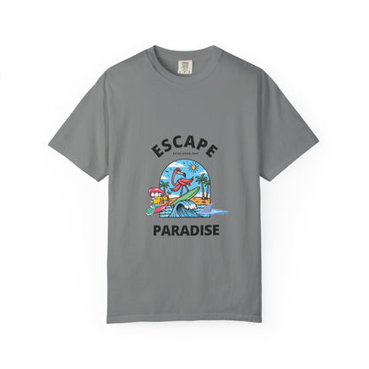 Escape Paradise Unisex Garment-Dyed T-shirt | Tropical Vibes Tee for Beach Lovers