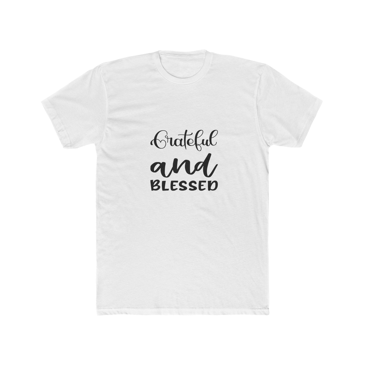 Grateful and Blessed Unisex Cotton Crew Tee