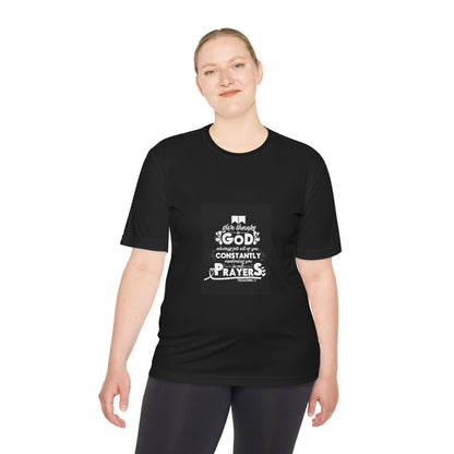 Inspirational Prayer Tee - Unisex Moisture Wicking T-Shirt, God Tees, Faith