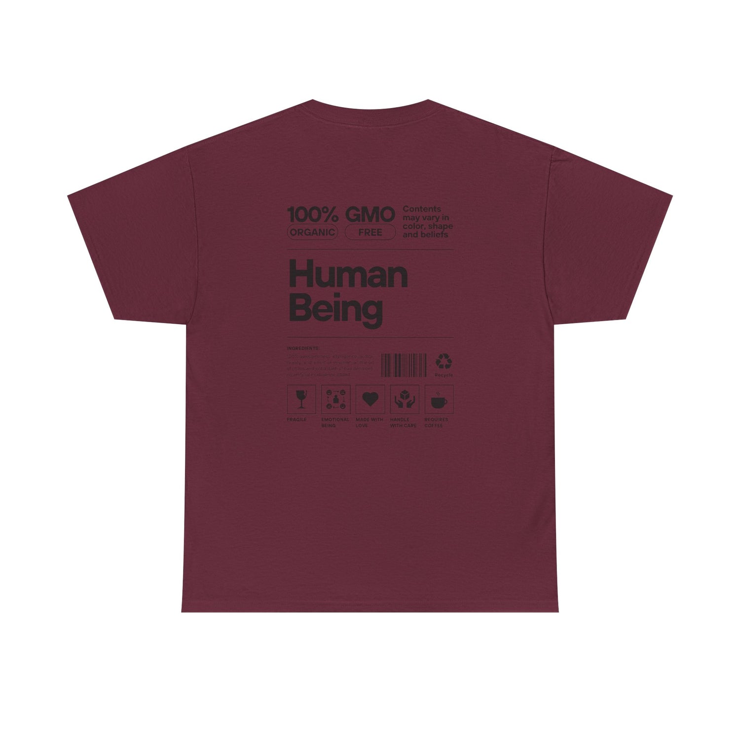 Human Being T-Shirt — 100% Organic Style Graphic Tee