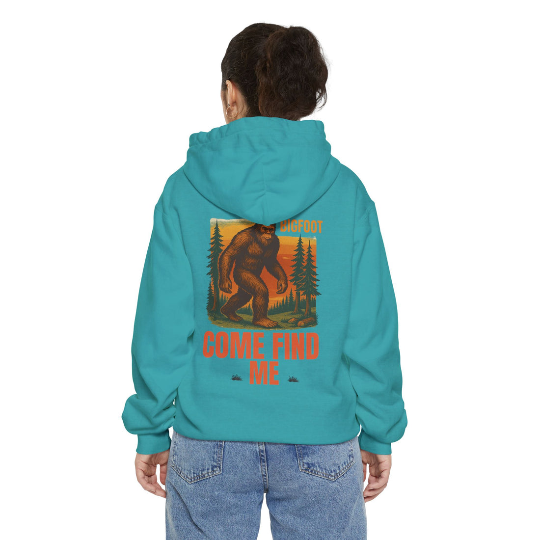 Bigfoot Come Find Me Hoodie | Unisex Garment-Dyed, Fun Wilderness Apparel, Unique Gift for Adventure Lovers, Ideal for Outdoor [...]
