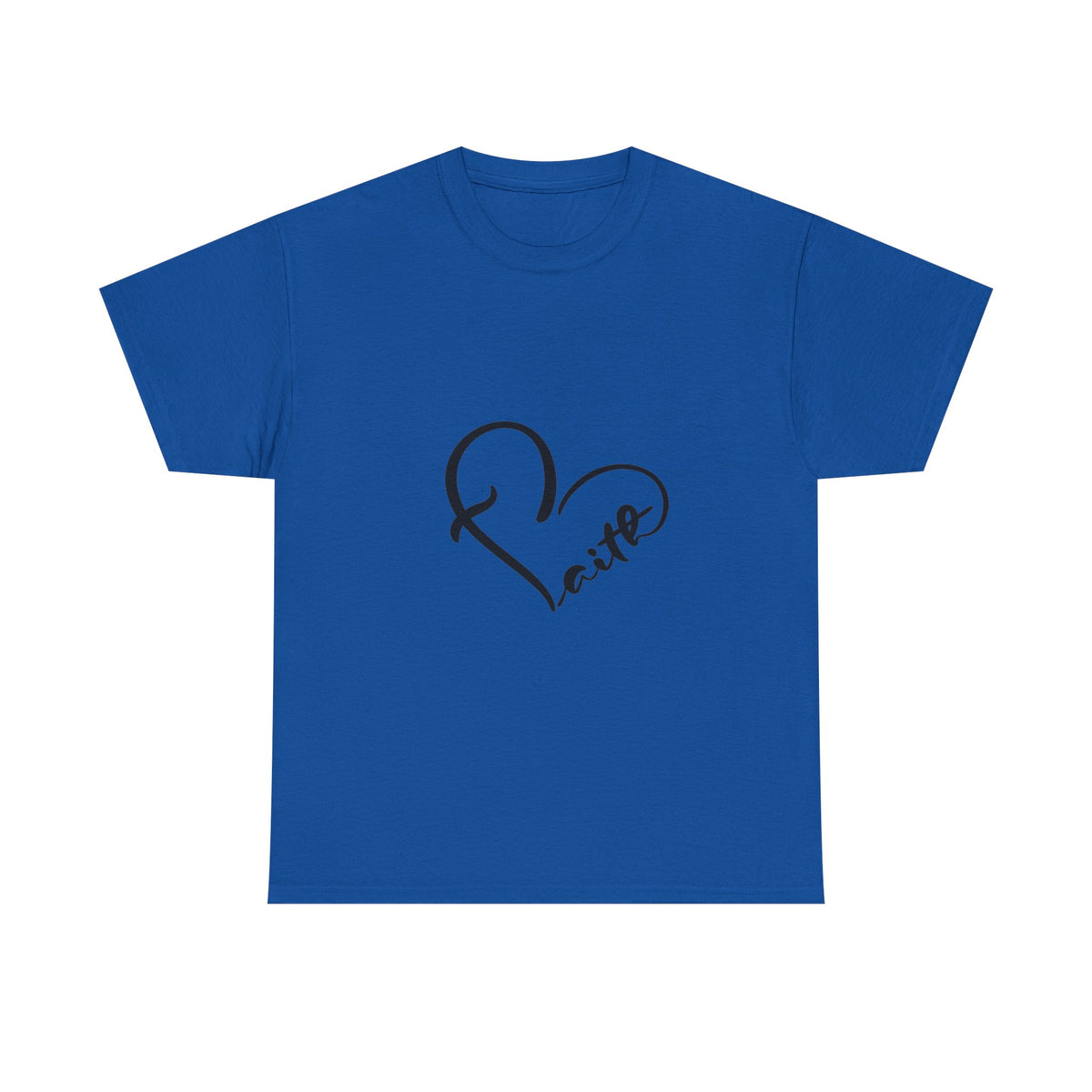 Unisex Heavy Cotton Tee - Stylish Heart Design for Love Enthusiasts