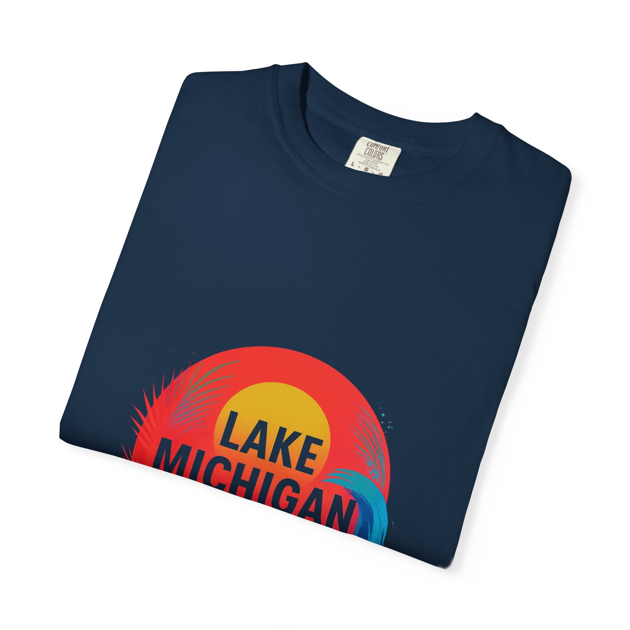 Lake Michigan Graphic T-Shirt, Unisex Summer Tee, Casual Beachwear, Great for Vacations, Lakeside Living, Gift for Travelers