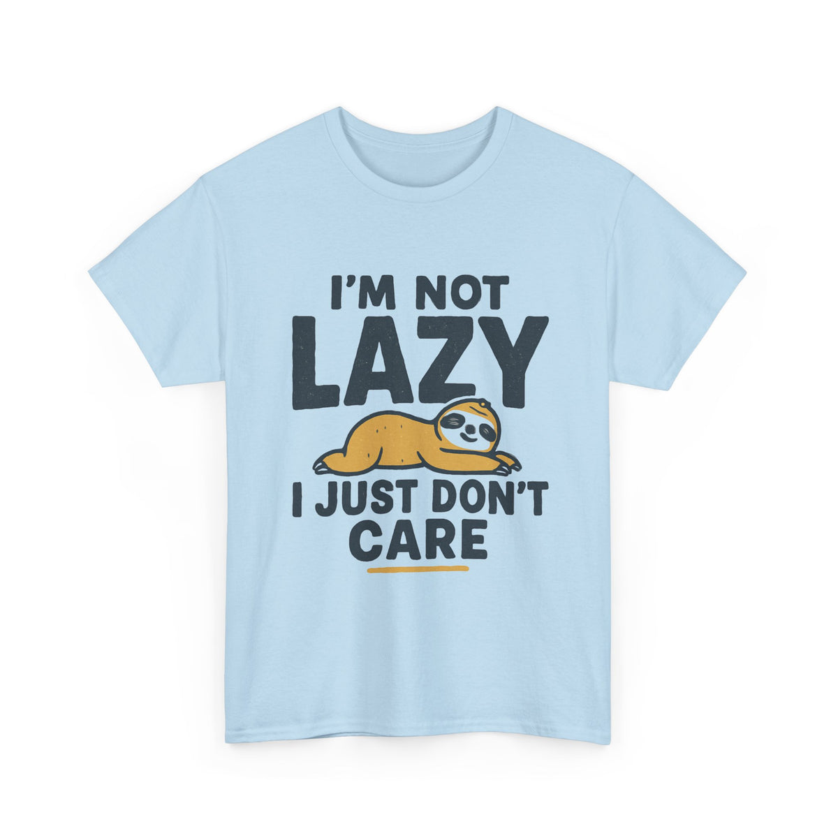 Lazy Sloth Unisex Tee, Funny Graphic T-Shirt, Perfect for Relaxation, Gifts for Friends, Cute Sloth Apparel