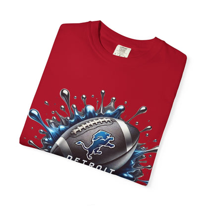 Detroit Lions Football Splash T-Shirt