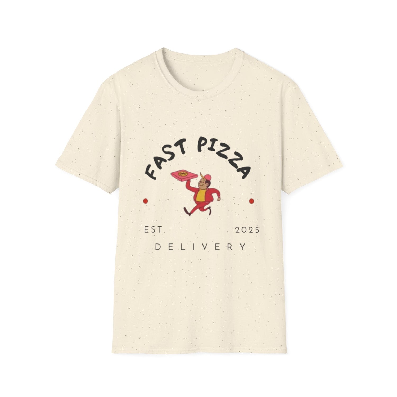Fast Pizza Unisex T-Shirt – Fun Foodie Graphic Tee, for Pizza Lovers .