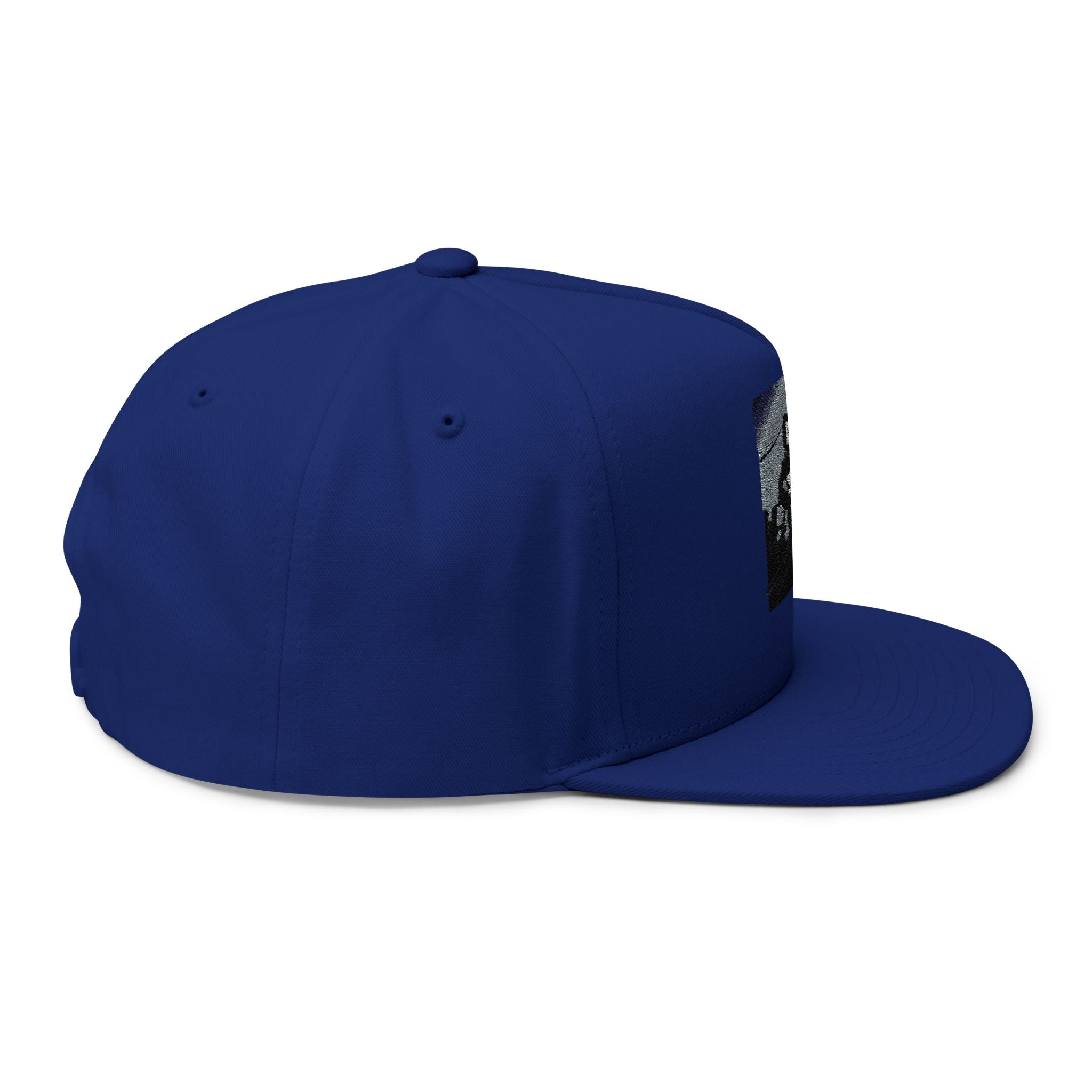Flat Bill Cap — Embroidered Flat-Brim Hat
