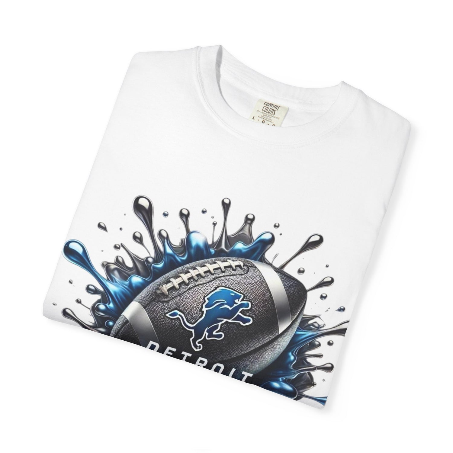 Detroit Lions Football Splash T-Shirt