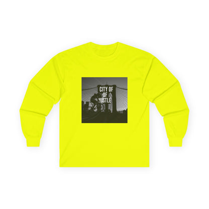 City of Hustle Long Sleeve Tee — Vintage Bridge Photo Graphic