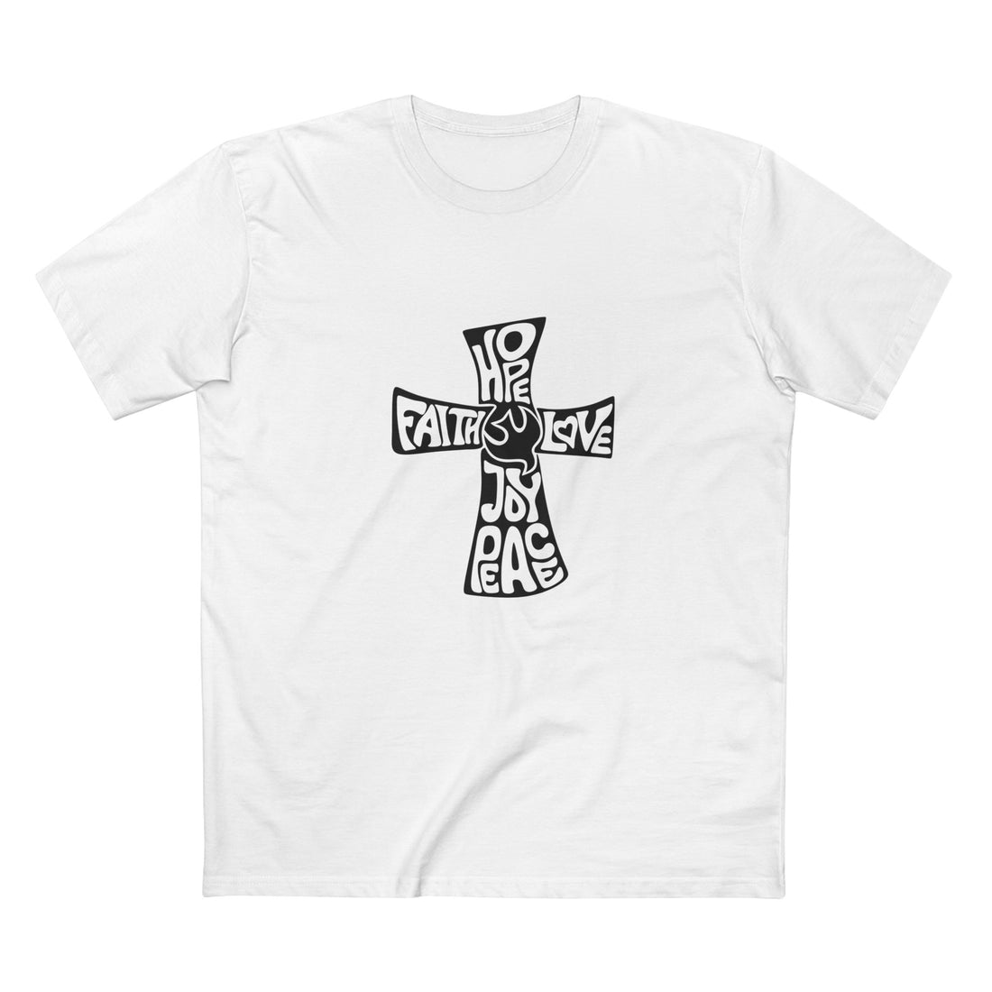 Faith and Hope Graphic Tee - Love, Joy, Peace Design
