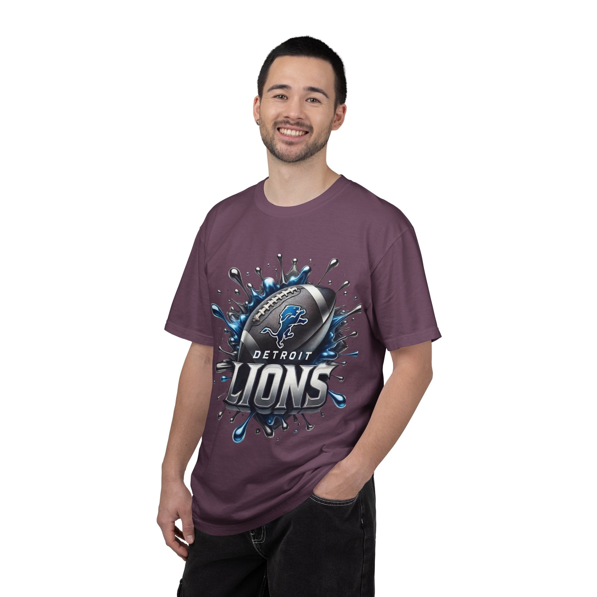 Detroit Lions Football Splash T-Shirt